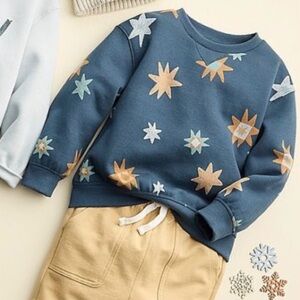 Little Co. by Lauren Conrad Pullover Crewneck Sweatshirt in Navy Star 2T